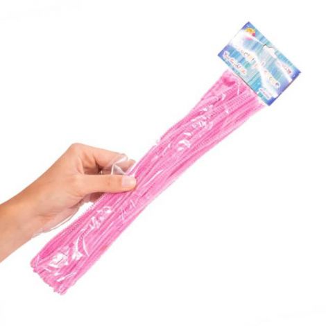 Druciki kreatywne Aliga 30cm Różowe, 40szt - 2